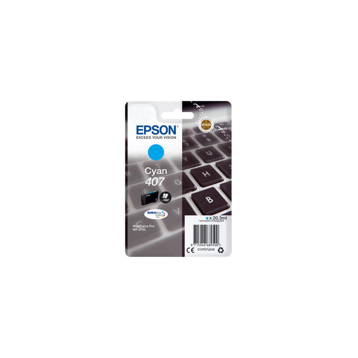 Tinta Original Epson 407l Cian