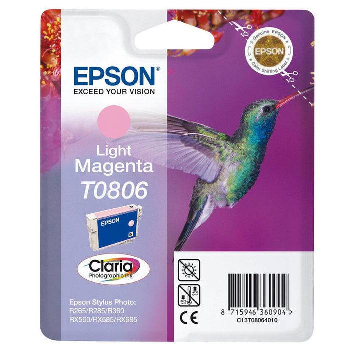 Tinta Original Epson T0806 Magenta Claro