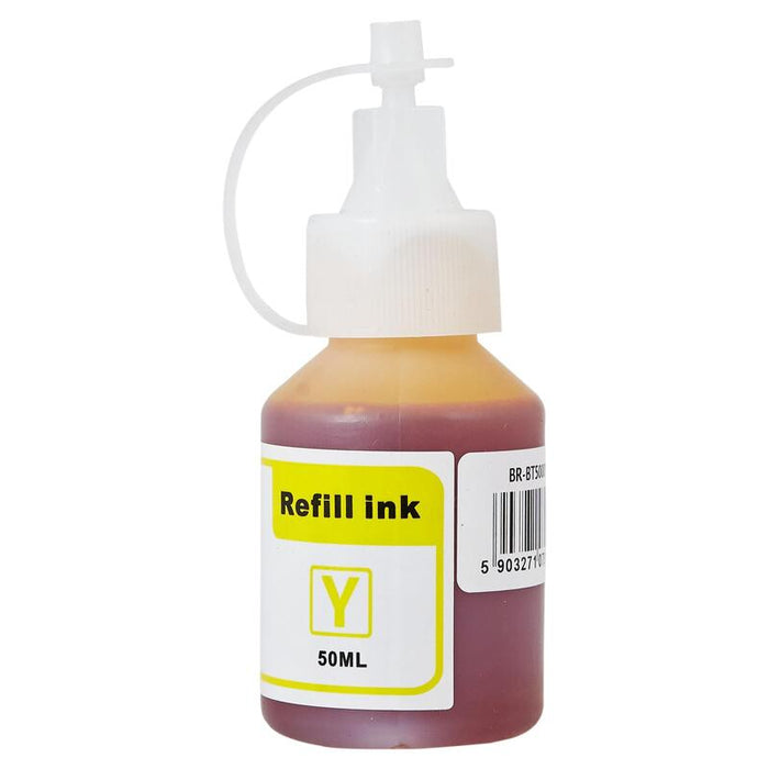 Tinta Para Brother Bt5000y Amarillo 50 Ml Bulk