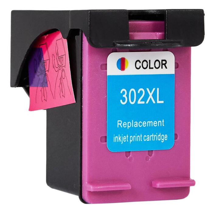 Tinta Para Hp F6u67ae / 302xl Rem. Multicolor 18 Ml Bulk Show Ink Level