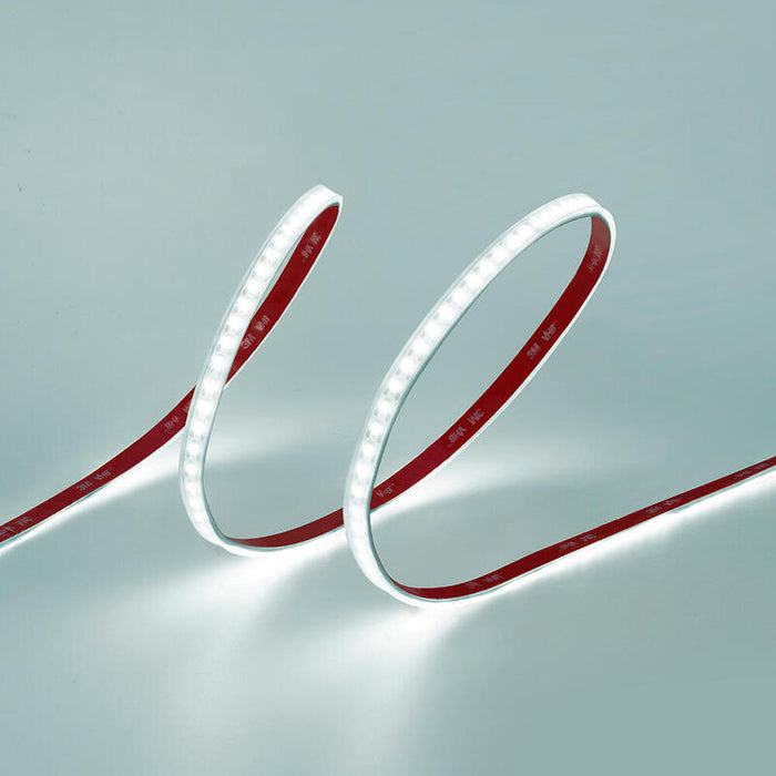 Tira Led Luz Fria Adhesiva 6.400k 8 W/M 100 Lm 24v Dc Ip65, 5 M X 10 Mm