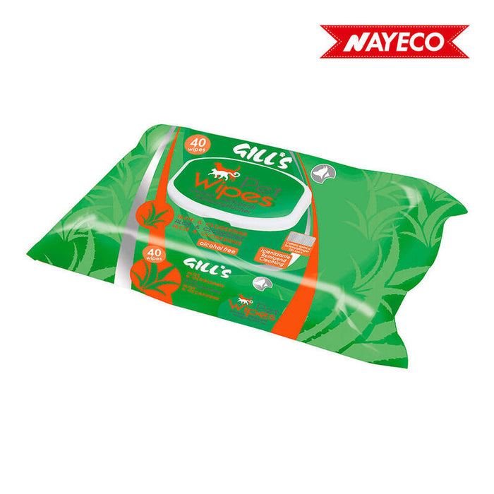 Toallitas Humedas Xl Higienizantes Con Aloe Y Clorhexidina 40 Uds (30x20cm) Gill'S