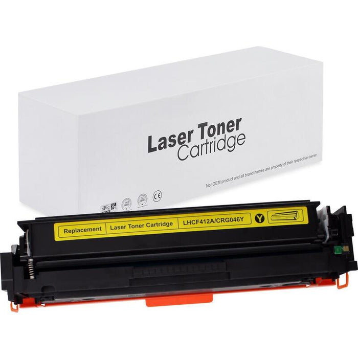 Tóner Para Hp Cf412a / Crg046y Amarillo 2300 Páginas Neutral Box