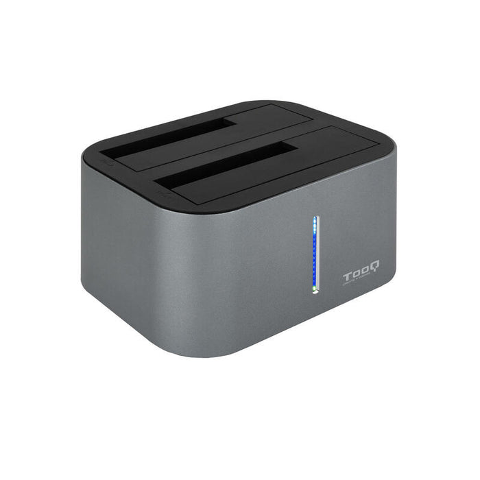 Tooq Docking Station Usb 3.0/3.1 Gen 1 - Hdd/Ssd 2.5", 3.5" Sata - Boton De Clonacion - Gris/Negro