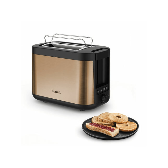 Tostadora Tefal Coppertinto Tt430g10, 850 W, Cobre Negro, Oro