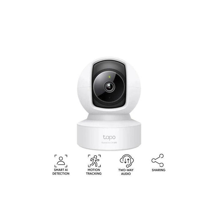 Tp-Link Camera Tapo C222 Wi-Fi Indoor Pan/Tilt Security 2k, 360 Degrees, White Eu