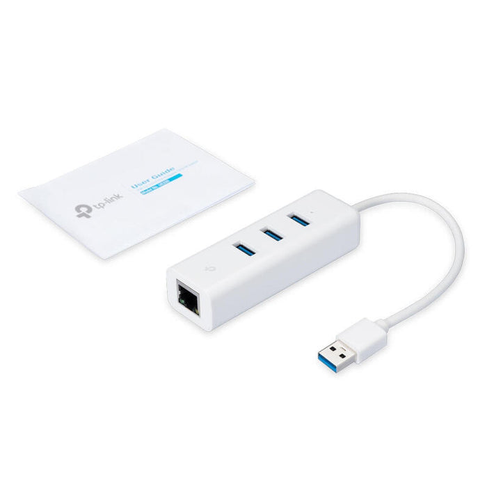 Tp-Link Conversor Ue330 De Usb3.0 A Ethernet Gigabit Con Hub 3p Usb3.0