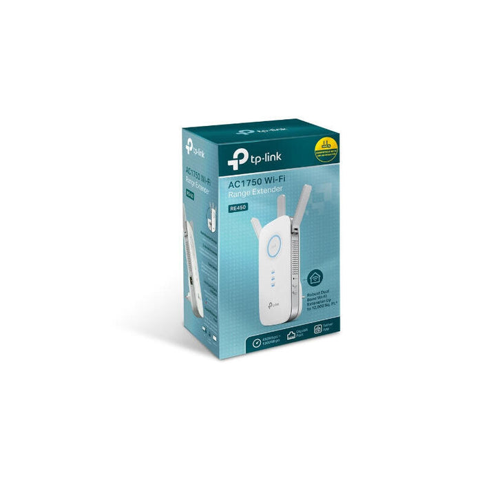 Tp-Link Re455 Range Extender Dualband Ac1750 450mb En 2,4ghz Y 1300b En 5ghz 1p Giga 3 Antenas Fijas