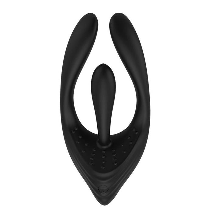 Trimer Estimulador Multifunción Para Parejas Y Masturbación Usb Silicona Negro