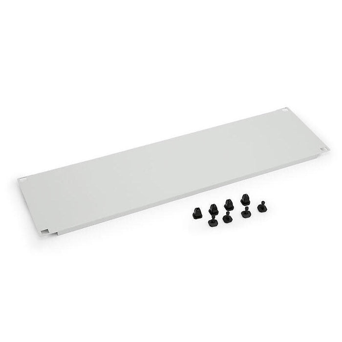 Triton 19 Zbh. Blindplatte, 1he, Lichtgris, Con Kunmmoffmöpsel