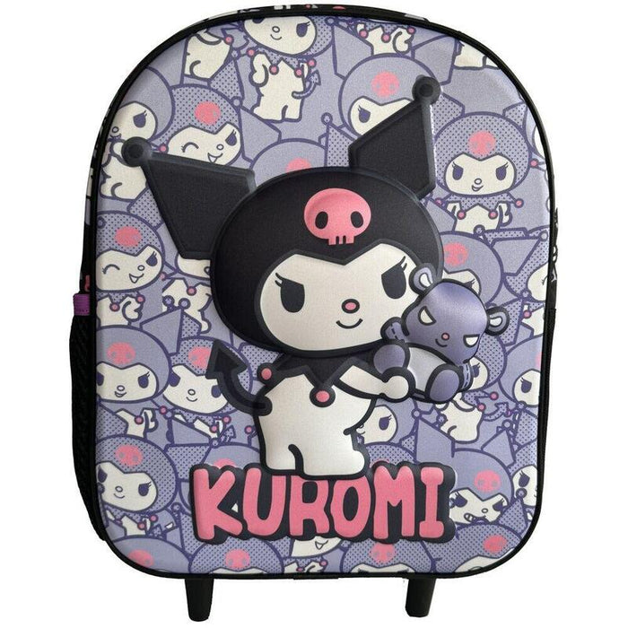 Trolley 3d Kuromi Hello Kitty 32cm