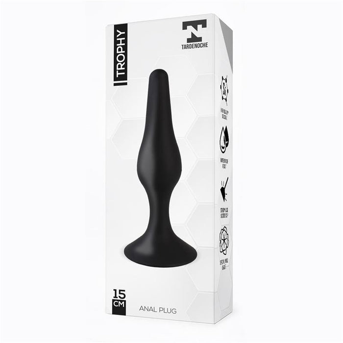 Trophy Plug Anal 15 Cm Silicona Negro