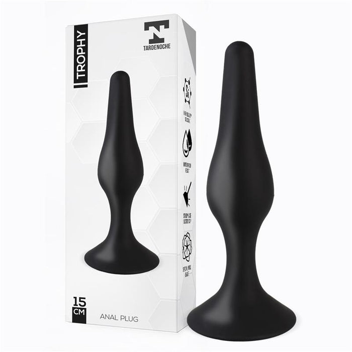 Trophy Plug Anal 15 Cm Silicona Negro