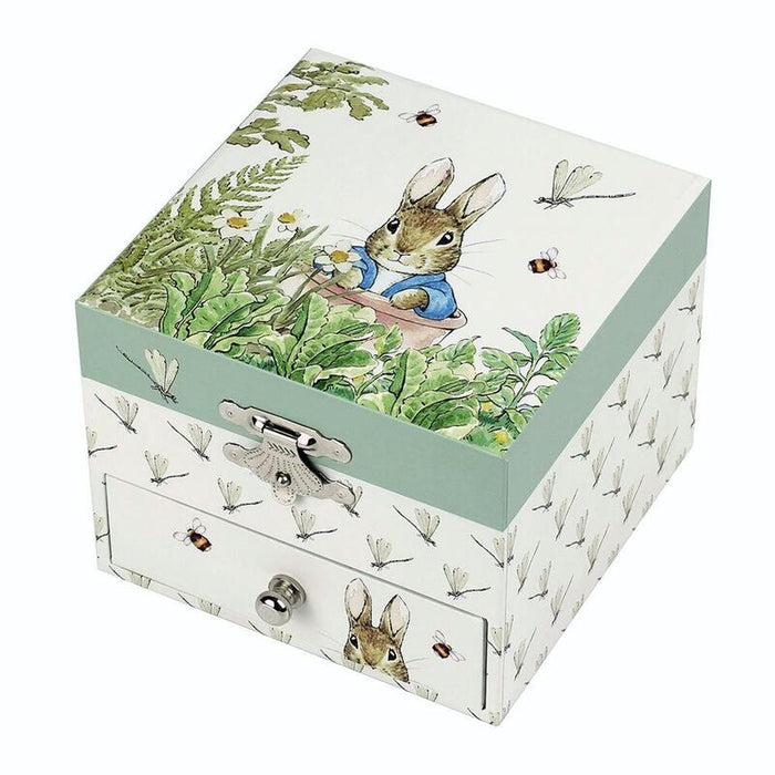 Trousselier Music Box With Drawer, Peter Rabbit, Dragonfly