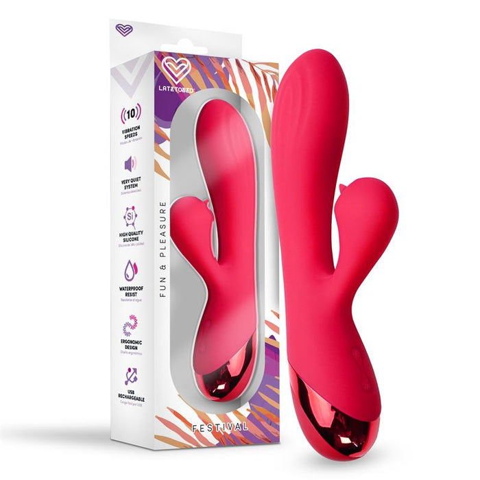 Vibrador Turna Usb Rojo