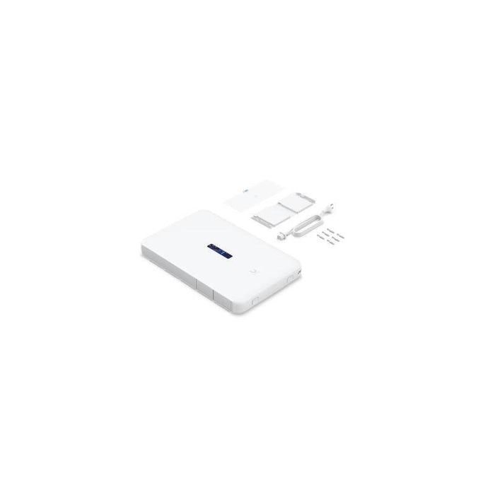 Ubiquiti Udw Consola Unifi Os De Montaje En Pared Con Gateway De Seguridad Integrado, Punto De Acceso De Alta Velocidad, Grabadora De Video En Red Y Un Switch Poe.