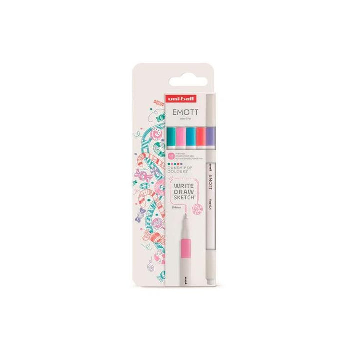 Uniball Emott Rotuladores De Escritura Y Dibujo Colores Dulces Estuche 5 Ud