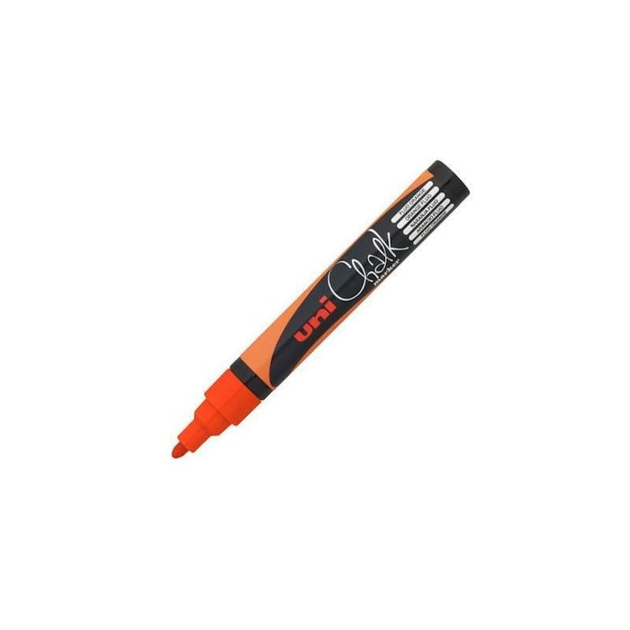 Uniball Marcador De Tiza Liquida Pwe-5m Naranja Fluor -6u-