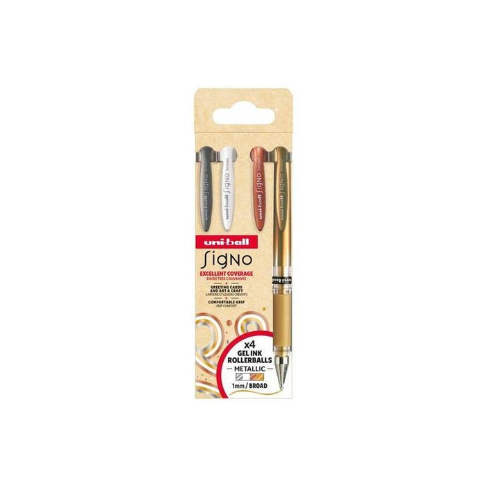 Uniball Rollerball Signo Broad Um-153 1.0mm Surtido No.1 Set 4 Ud