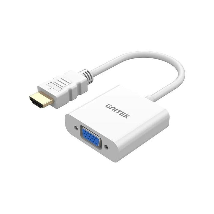 Unitek Adapter Hdmi - Vga, Fullhd 60hz, Wht, M/F
