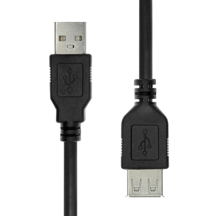 Usb 2.0 Extension Cable Black - 30cm - Warranty: 360m