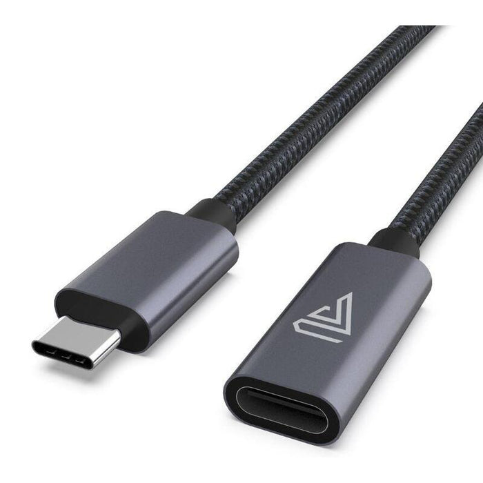 Usb-C Extension 20v 5a - Braided Black 0.5m - Warranty: 360m