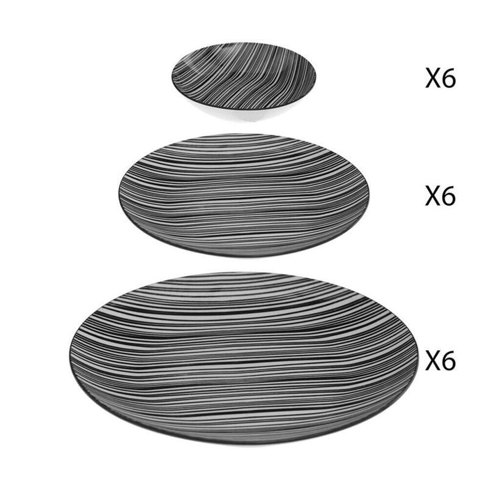 Vajilla 18 Piezas Modelo Bohemia Zèbre