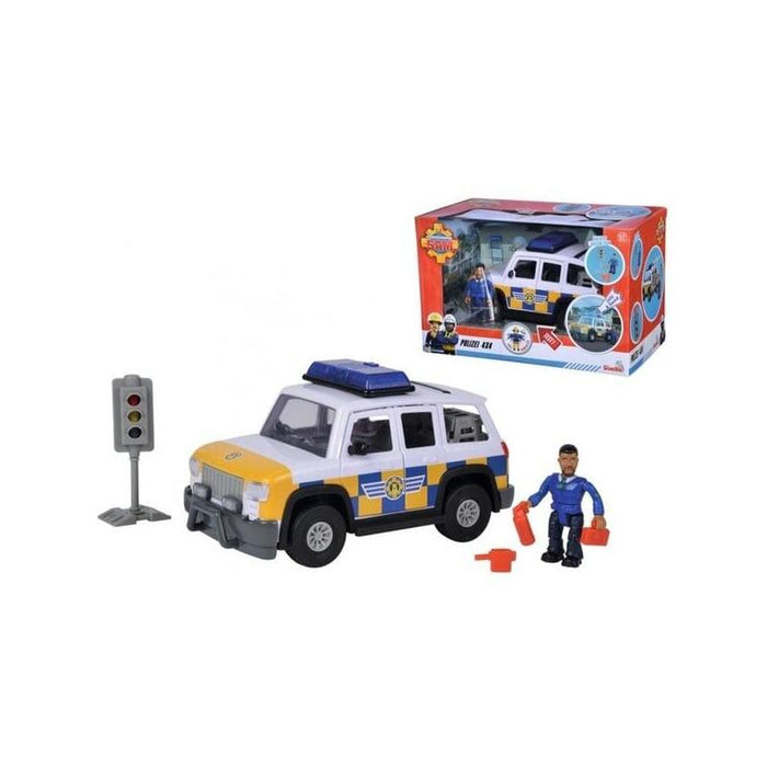 Vehículo Simba Bombero Sam Coche De Policía 4x4 Con Figura 109251096