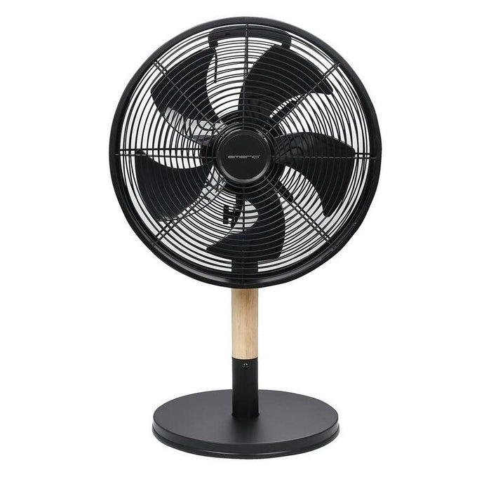 Ventilador De Mesa Emerio, 30cm, 3 Velocidades, 5 Aspas, Negro
