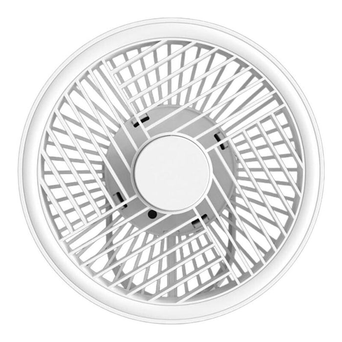 Ventilador De Mesa Portátil Recargable Led Splash 5,5w Blanco Ø180 X 85 Mm