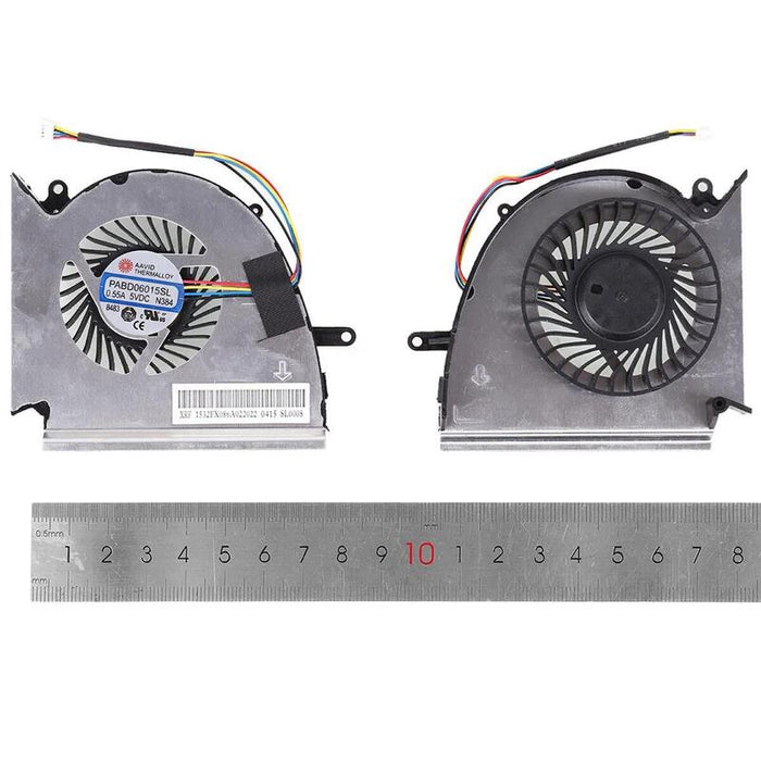 Ventilador Gpu Para Portátil Msi Ge75 Gp75 Gl75 We75 Vr Ms 17e2 Ms 17e4 Ms 17e5 Ms 17e7