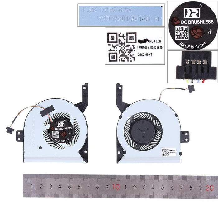 Ventilador Para Computadora Portátil Asus X542 Fl8000un F580ur A580u X580b Copia Alta