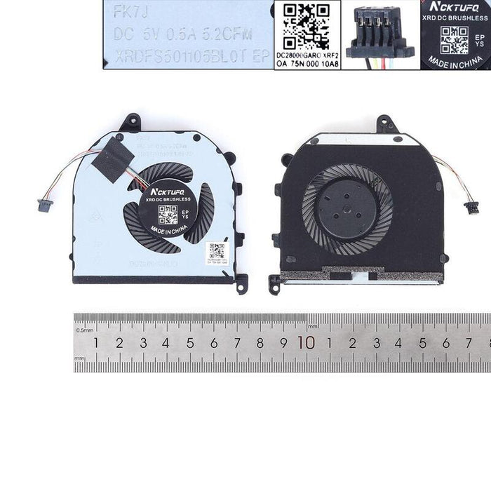 Ventilador Para Computadora Portátil Dell Xps15 9570 7590 M5530 M5540 P56f Cpu, Copia Alta