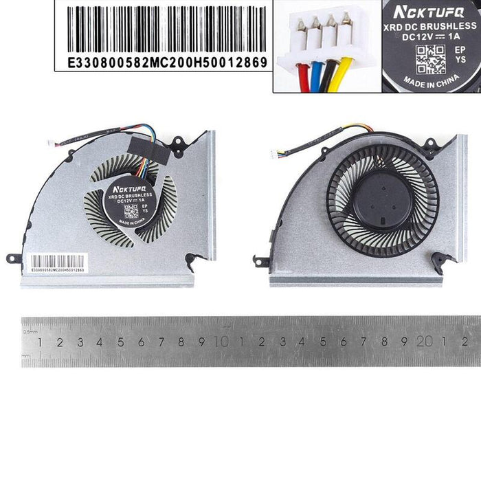 Ventilador Para Computadora Portátil Msi We76 Ge76 Gp76 Ms 17k3 17k2 17k1l+R, Copia Alta