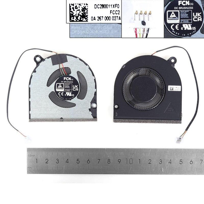 Ventilador Para Portátil Acer Swift X Sfx16 51g Swift 3 Sf316 51 N20c13org