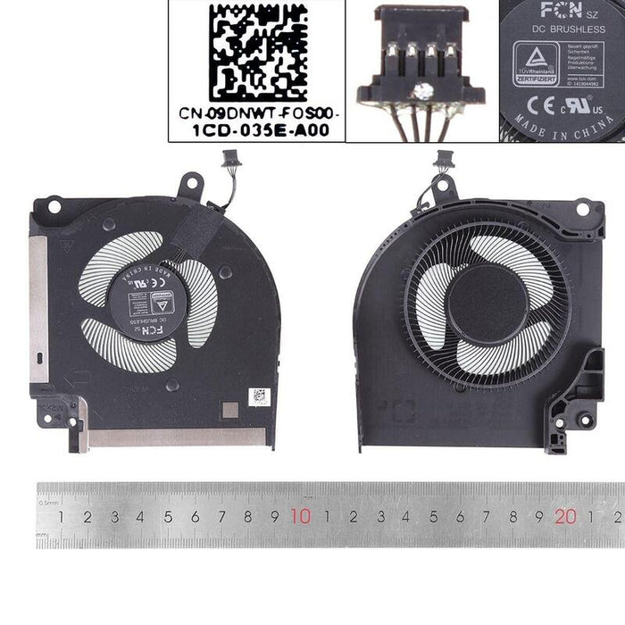 Ventilador Para Portátil Dell Alienware X17 R1 R2gpu,Org 09dnwt