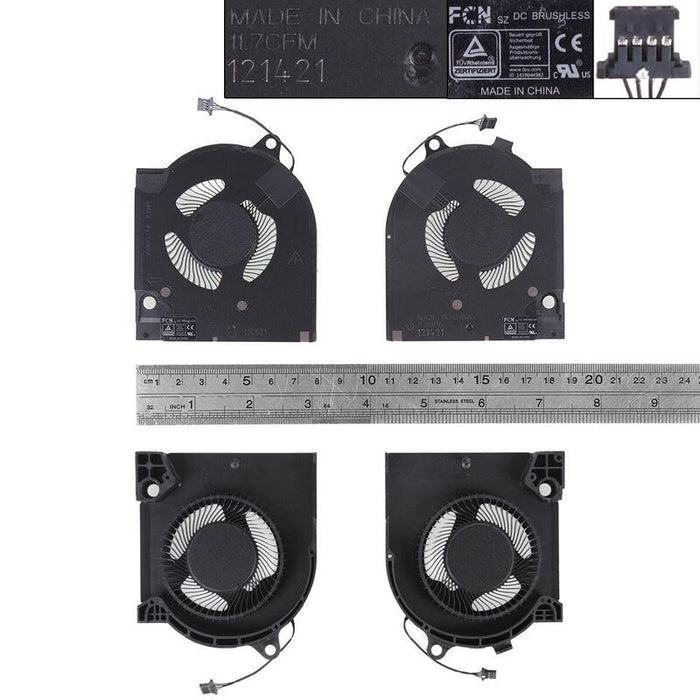 Ventilador Para Portátil Dell G15 5520 Gtx3070l+R,Org Gtx3070
