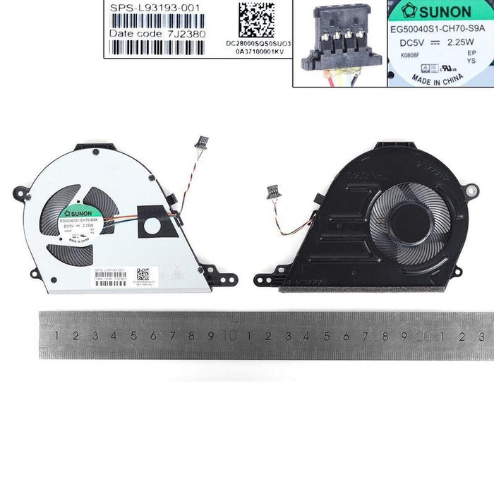 Ventilador Para Portátil Hp Chromebook 15 De Ventilador Tpn C140org L54807 001