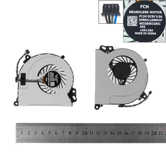 Ventilador Para Portátil Hp Envy 15 Envy 17 Dfs531105mc0t