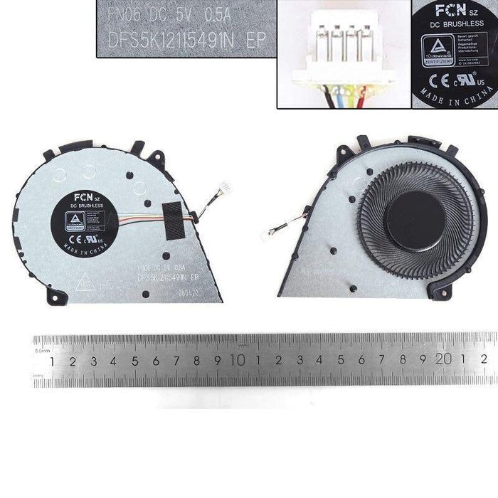 Ventilador Para Portátil Lenovo Yoga 7i 14 Inch 14itl5 Yoga 7 14corg Dfs5k1211549n