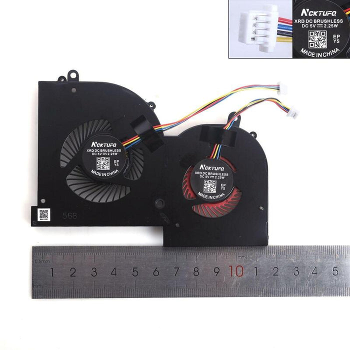 Ventilador Para Portátil Msi Gs65 Gs65vr Ms 16q2 (Edición Limitada, Gpu, Alta Copia)