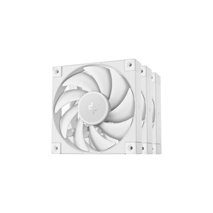 Ventilador Pc Deepcool Fd12 Wh 120x120x25 Paquete De 3, 120 Mm R-Fd12-Whnpn3-G