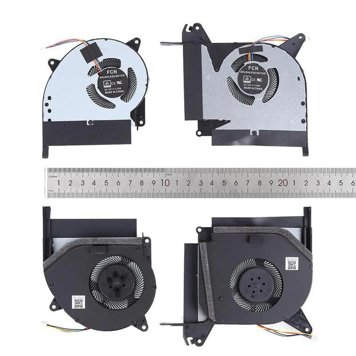Ventiladores Cpu + Gpu Para Portátil Asus Rog Strix Rtx Scar Ii Gl704gw Fl2d Fl2f