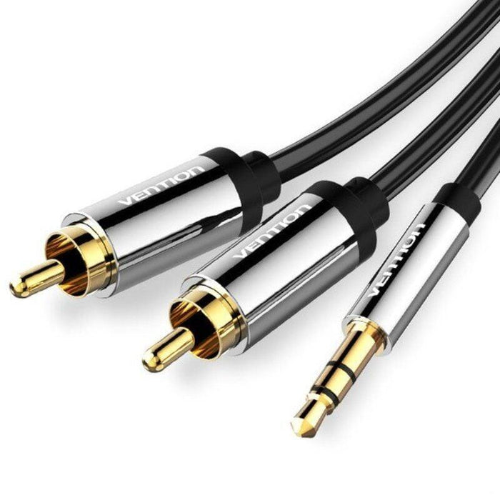 Vention Bcfbd 2 X Rca (Cinch) Do Minijack 3.5mm, 0.5m (Czarny)