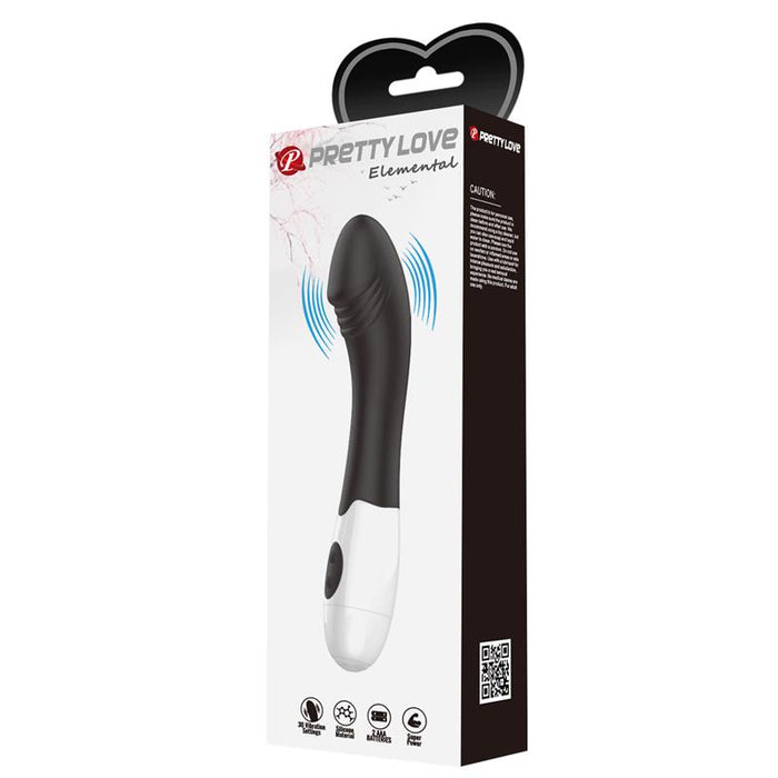 Pretty Love - Elemental Vibrador Punto G 30 Modos Negro