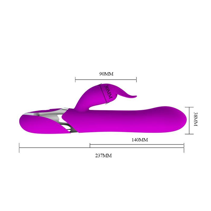 Vibrador Neil Funcion Inflable 23.7 Cm