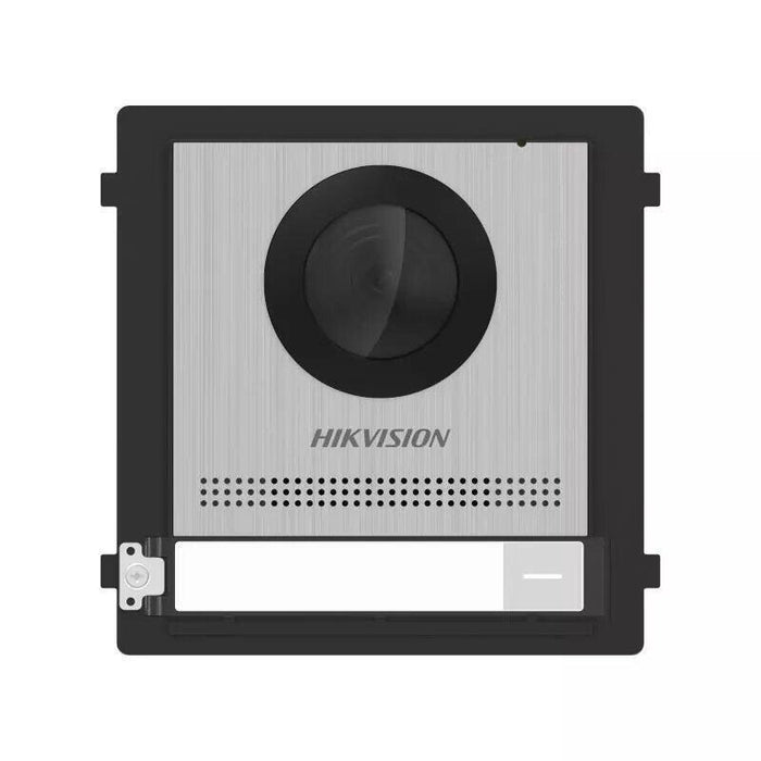 Videoportero Unidad Modular De Calle 2 Hilos Cámara 2mp Fisheye 2 Relés 4ch Alarma Botón Hikvision