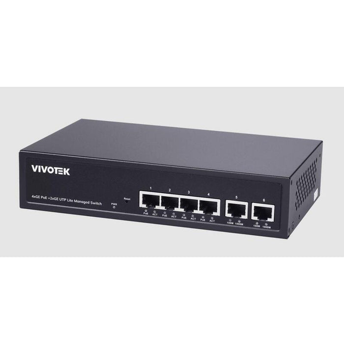 Vivotek Aw-Gel-065a-060 Poe Switch, 4xge Poe + 2xge Utp
