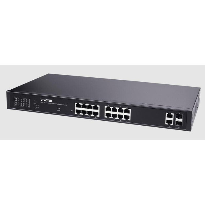 Vivotek Aw-Gel-205a-260 Poe Switch, 16xge Poe + 2xge Utp + 2xge Sfp