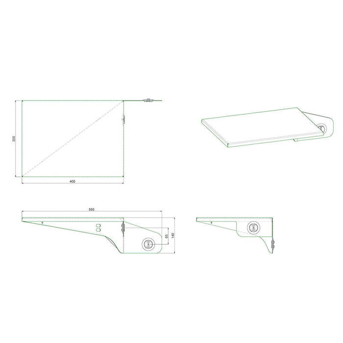 Vogels Smartmetals Laptop Ablage Para Liftsysteme 1 Säule